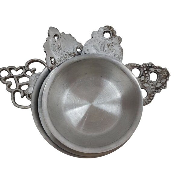 Woodbury Pewterers Henry Ford Museum Pewter Porringer Salt Cellars & Spoons - Picture 3 of 6